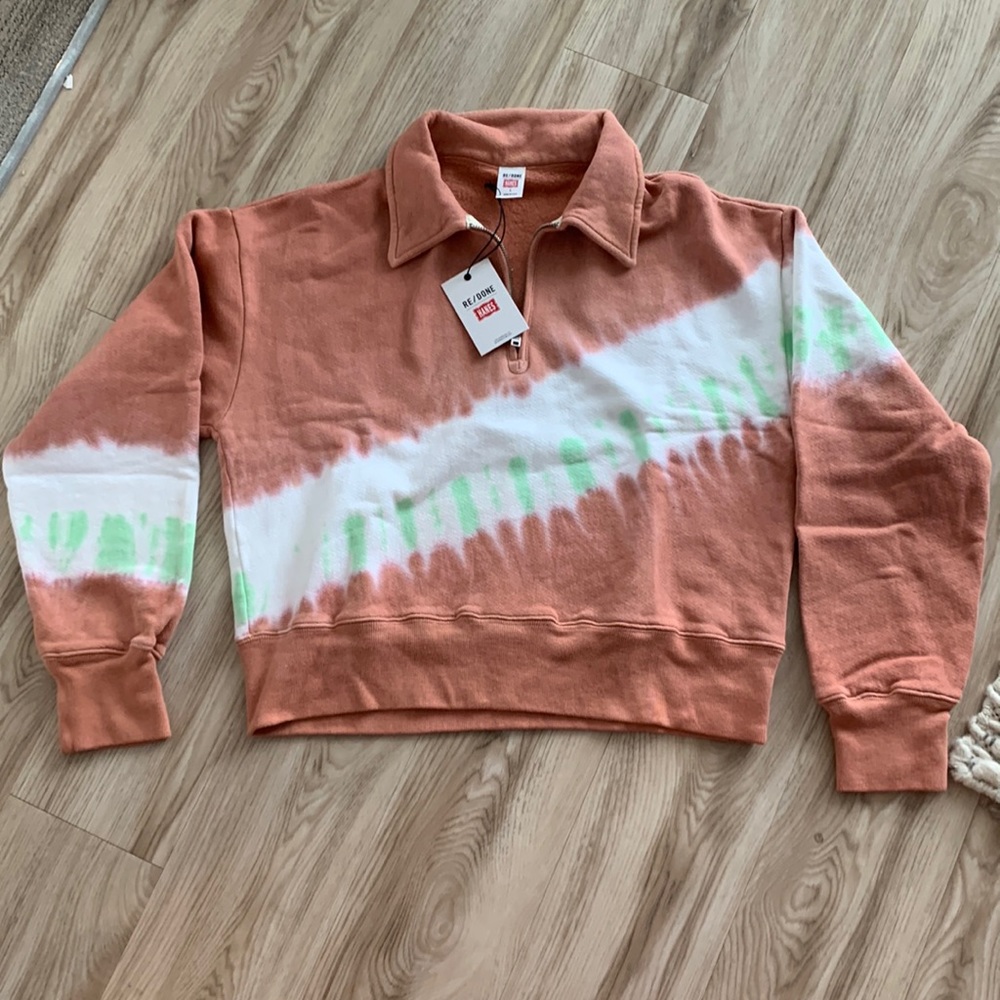 Re/Done 70s Half zip sweatshirt